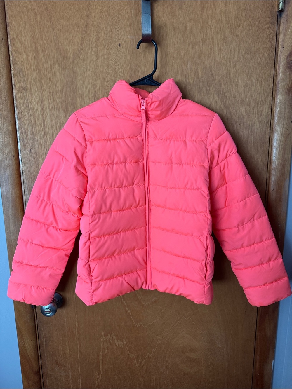 The Children's Place Neon Coral Quilted Puffer Jacket